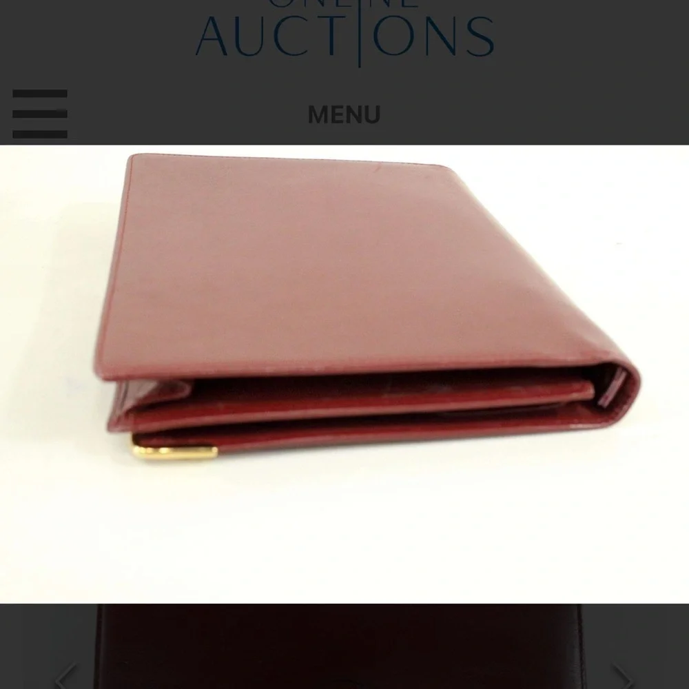Authentic Cartier Panthere Leather Handbag / Clutch in a Dust Bag.